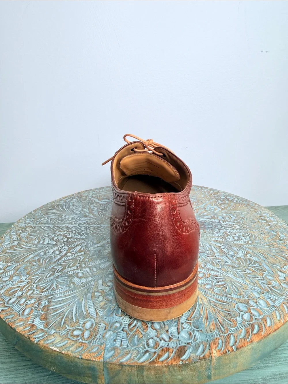Like New! Cole Haan Cambridge Wingtip Dark Brown Walnut Leather Oxfords Size 11 - Picture 7 of 14